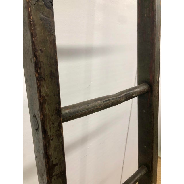 Antique Rustic French Farm Ladder For Sale - Image 4 of 10