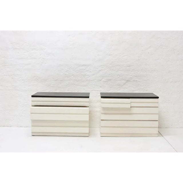 Poggi Vintage Samarcanda Commodes by Vico Magistretti for Poggi Mantova, Set of 3 For Sale - Image 4 of 7