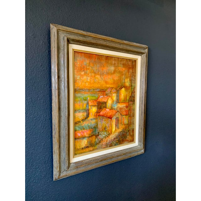 1970s Cubist Village Scene For Sale - Image 5 of 10