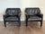 Mid-Century Modern Vintage 1980s Cassina Cab Leather Lounge Chairs For Sale - Image 3 of 10
