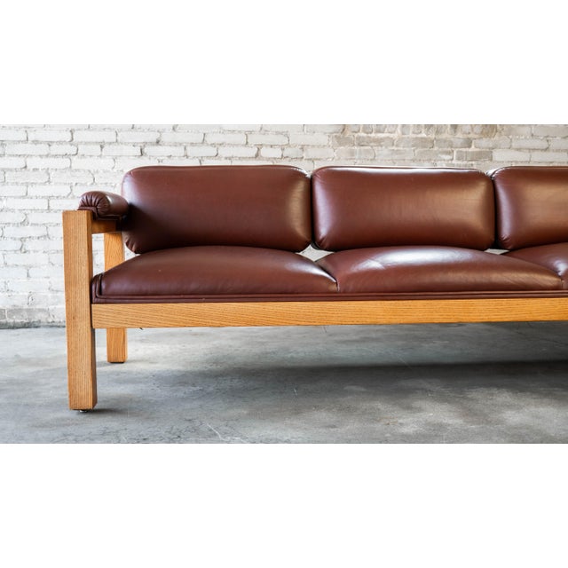 Mid-Century Modern Vintage Oak Sofa Attributed to Warren Platner for CI Designs For Sale - Image 3 of 17
