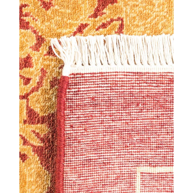 2010s Mogul Collection Hand-Knotted Area Rug - Red 4' 2" x 6' 1" For Sale - Image 5 of 9