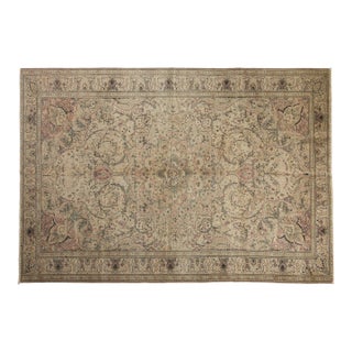 Vintage Distressed Kayseri Carpet - 6'8" x 9'8" For Sale