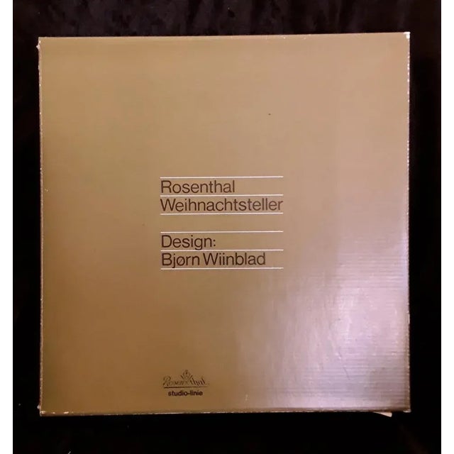 Christmas Wall Plate in Glass by Björn Wiinblad for Rosenthal, 1975, in Very Good conditions. Designed 1970 to 1979 This...