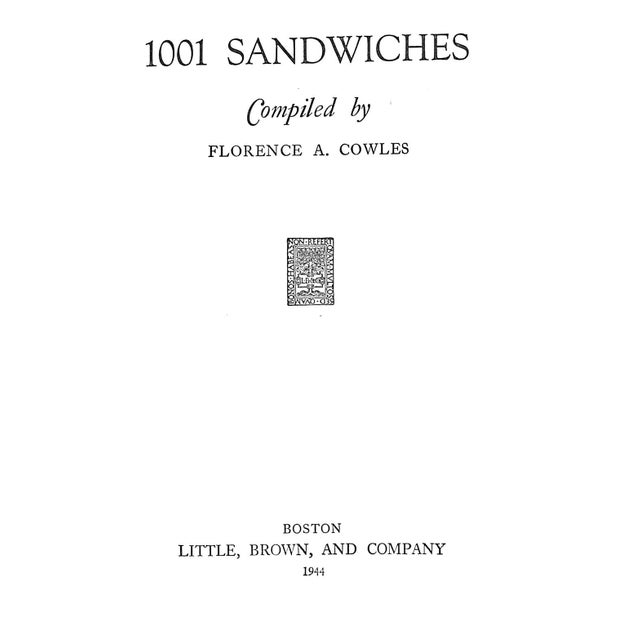 COWLES, Florence A. [compiled by] [288] pp. Little, Brown, and Company 1944 Fifth Printing 7 5/8" x 5 3/8" Jacket design...
