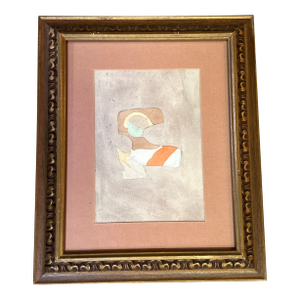 1950’s Original Abstract Expressionist Watercolor Painting