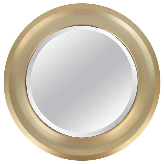 Mid-Century Italian Gilded Aluminum Mirror by Sergio Mazza for Artemide, 1960s For Sale - Image 12 of 12