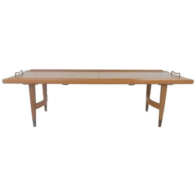 Vintage Modern Coffee Table With Expanding Slide Top For Sale - Image 11 of 11