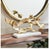Kenneth Ludwig Chicago Cohen Gold Abstract Sculpture on White Marble Base For Sale - Image 4 of 5