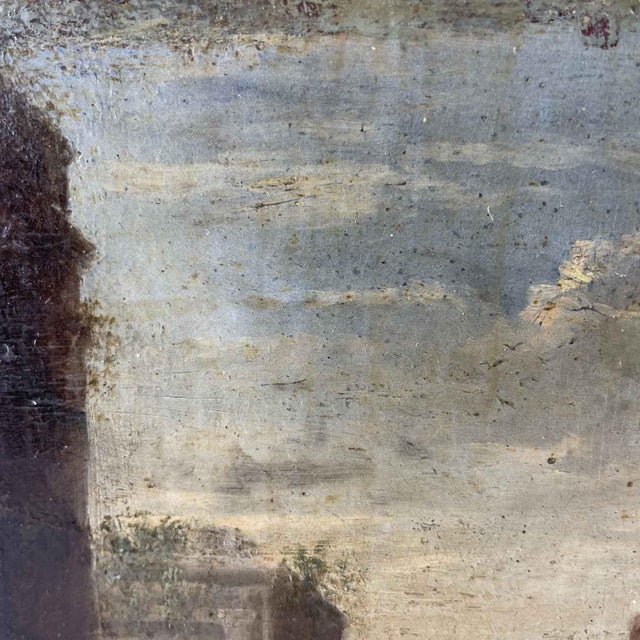 Flemish Artist, Landscape Composition, 1600s, Oil on Copper, Framed For Sale - Image 5 of 9