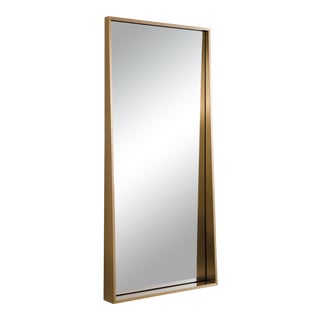 Regina Andrew Gunner Mirror in Natural Brass For Sale