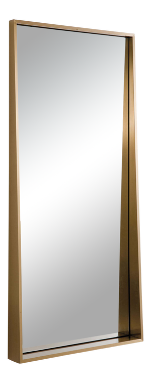 Regina Andrew Gunner Mirror in Natural Brass