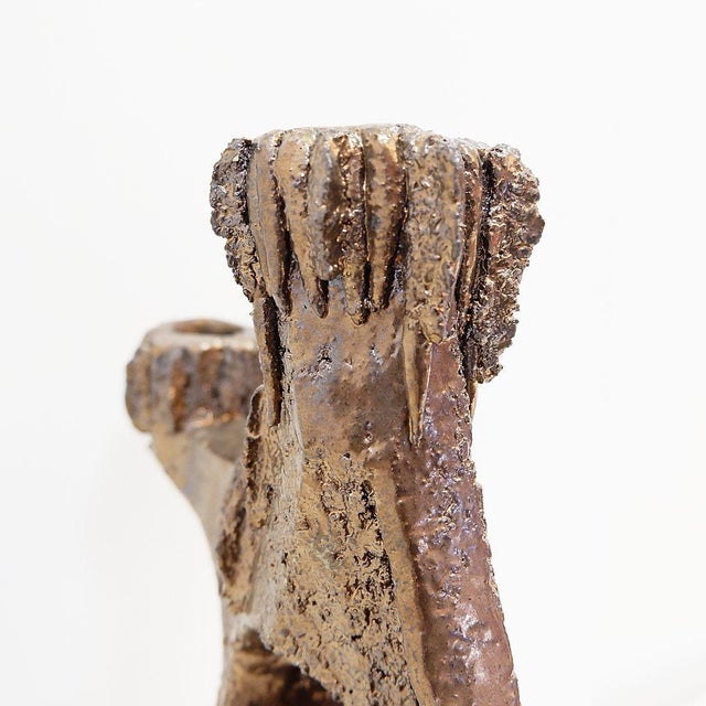 Vintage Ceramic Candleholder by Walter Van Den Panhuyzen, 1970s For Sale - Image 10 of 14