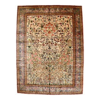 Antique Kashan Rug 11'2'' X 15'1'' For Sale