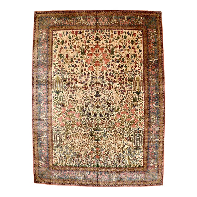 Antique Kashan Rug 11'2'' X 15'1'' For Sale