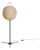 Rare German Tripod Floor Lamp with Ribbed Shade by Bega, 1950s For Sale