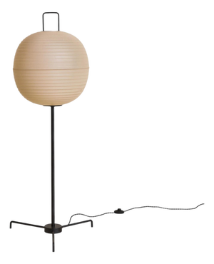 Rare German Tripod Floor Lamp with Ribbed Shade by Bega, 1950s