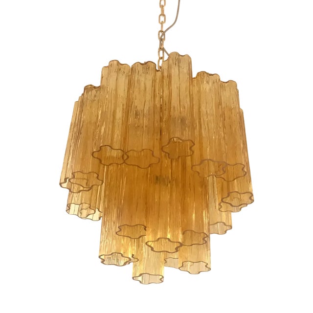 Amber Tronchi Murano Glass Chandelier by Simoeng For Sale