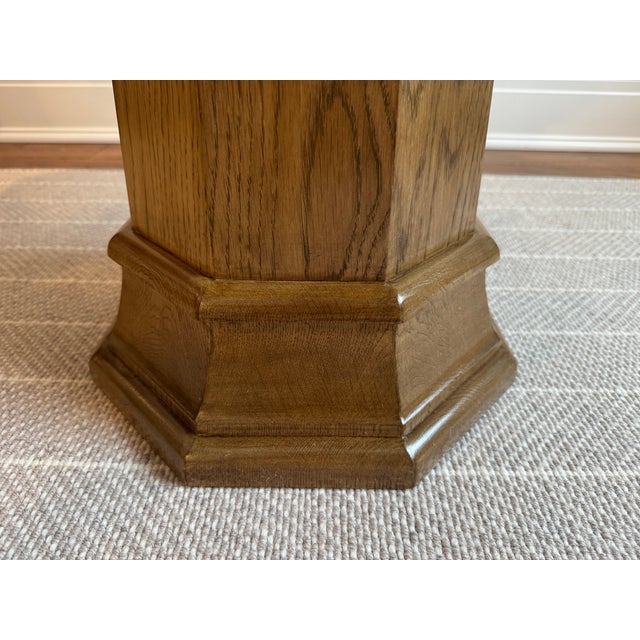 Jasper Furniture Craft Table - Arts & Crafts Octagonal Oak Side Table - Michael S Smith For Sale In New York - Image 6 of 16