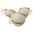 Vintage Set of 6 Vignaud Limoges Gold Rim Cups For Sale