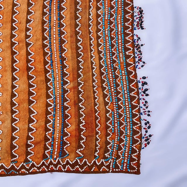 Early 20th Century Xhosa Beaded Shawl or Skirt South Africa Sieber Collection For Sale - Image 4 of 17