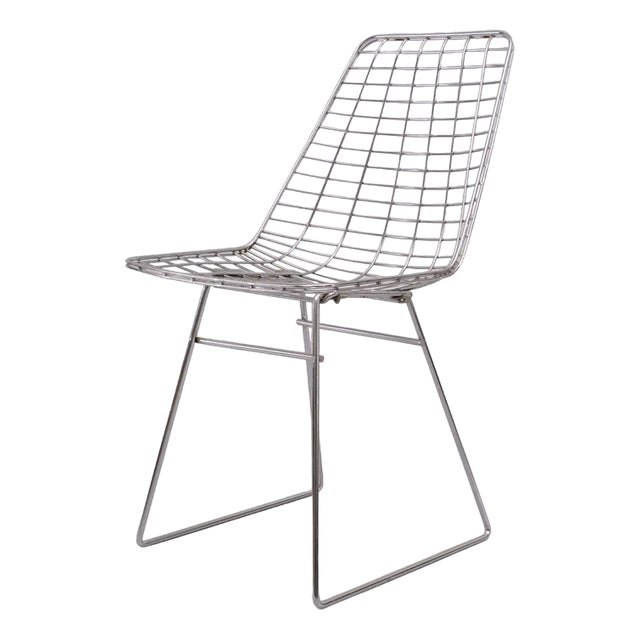 Chrome Steel Wire Chair from Pastoe, 1968 For Sale