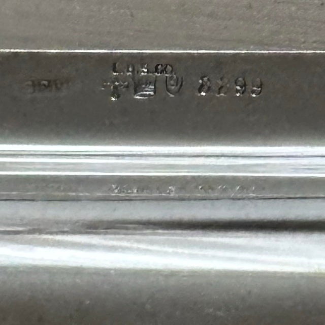 Silver Vintage Silver-Plated Platter Divided Serving Tray With Gadroon Border For Sale - Image 8 of 8