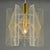 Small Mid-Century Modern Pendant Lamp in Clear Acrylic Glass, Wire and Brass, 1970s For Sale - Image 4 of 18