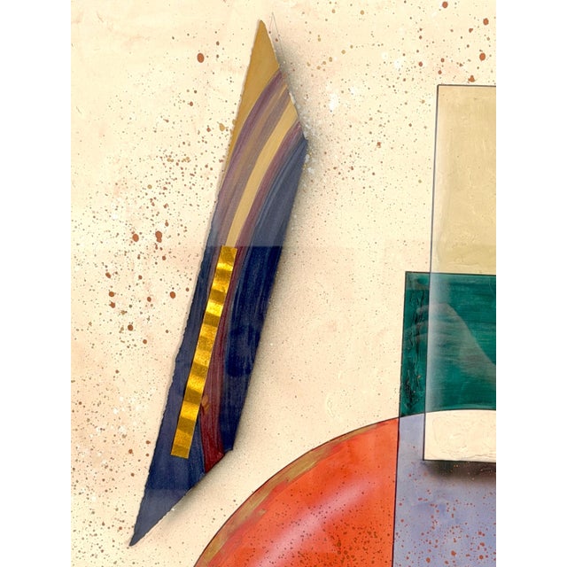 Metal Post-Modern Mixed Media Diptych, by George Caso For Sale - Image 7 of 18