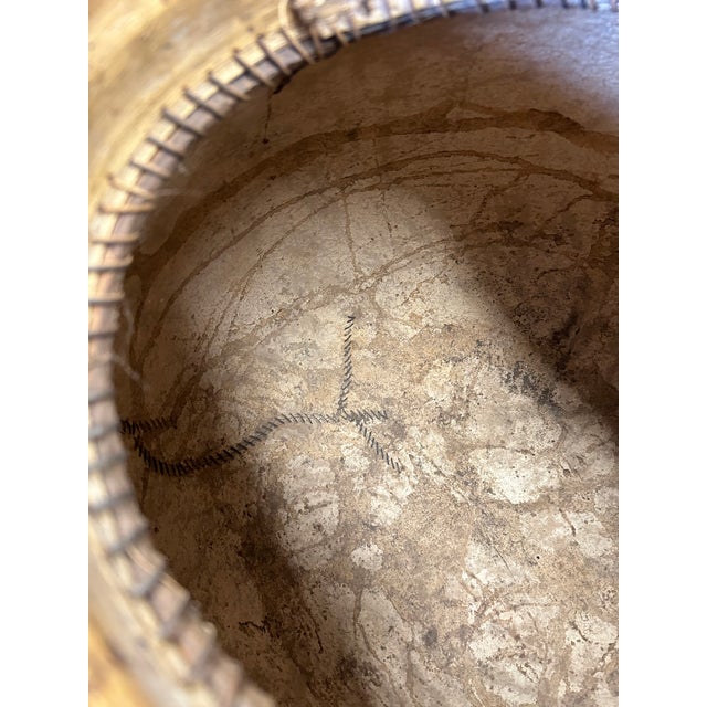 Large Organic Lidded African Gourd Vessel Urn For Sale - Image 12 of 12