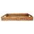 Wood Artifacts Rattan Rectangular Serving Tray with Cutout Handles, Honey Brown with Glass Insert, 20"X13" For Sale - Image 7 of 10