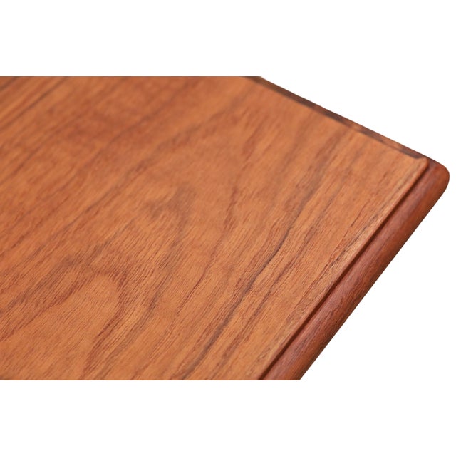 1970s Danish Dining Table in Teak with Double Pull-Out Tops, 1960s For Sale - Image 5 of 18