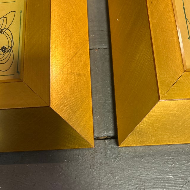 Two Contemporary Original Wayne Cunningham Abstract Ink Drawings - Set of Two For Sale - Image 4 of 5