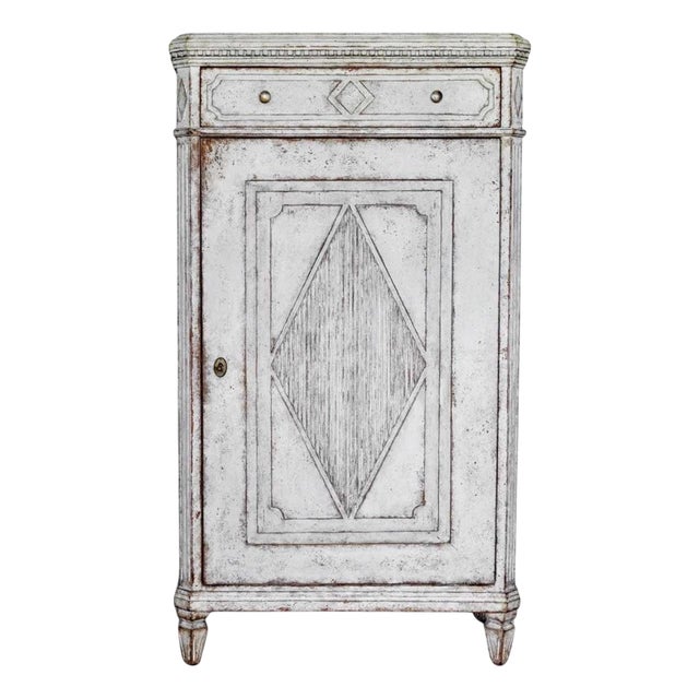 Antique Swedish Gustavian Painted Commode, 1860 For Sale