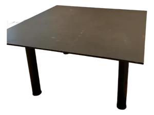 Casigliani Modern Square Black Slate Stone Dining Table