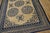 Ivory Traditional Beige Ground Color and Blue Border Antique Chinese Ningxia Rug For Sale - Image 8 of 12