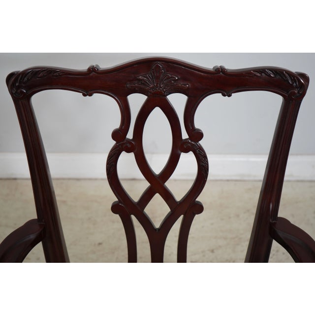 1990s Set of 8 Kindel Mahogany Ball & Claw Dining Room Chairs For Sale - Image 5 of 12