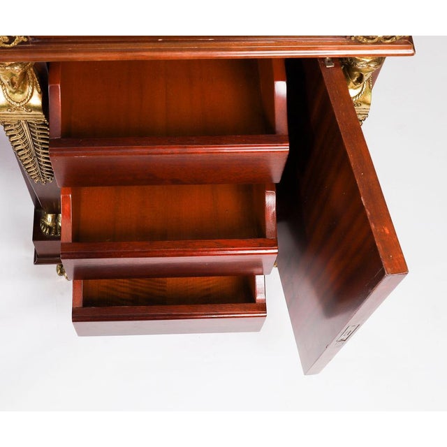 Antique 20th Century Empire French Ormolu Mounted Desk, 1930s For Sale - Image 15 of 18