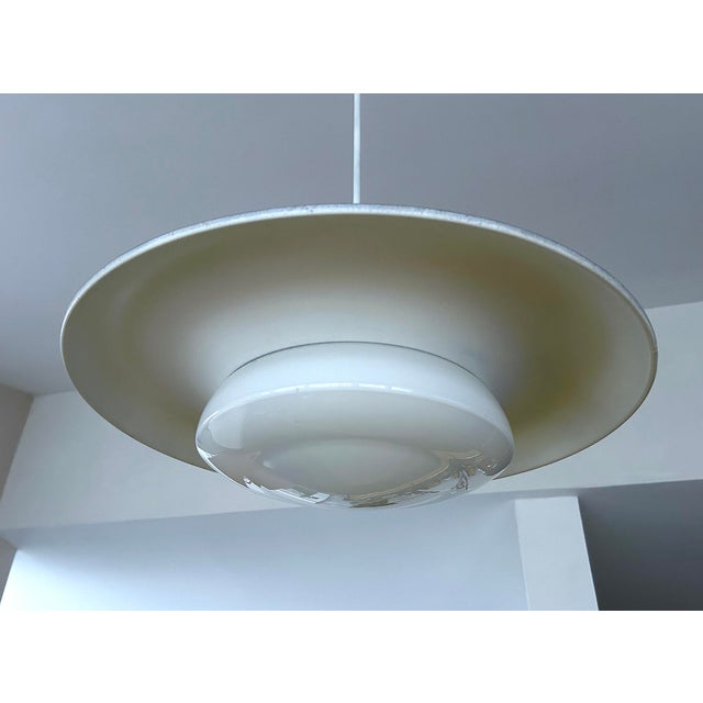 Large Art Deco Glass Pendant Lights, 1930s, Set of 2 For Sale - Image 12 of 18