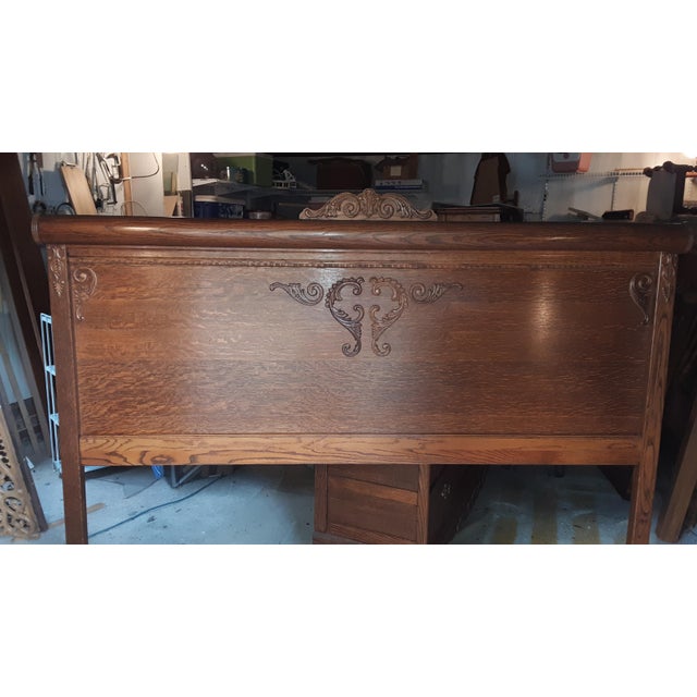 Lexington Victorian Sampler King Roll Top Headboard Chairish