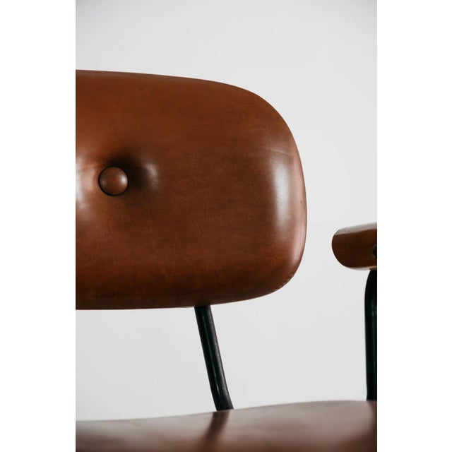 Black Vintage Armchair by Marco Zanuso for Poltronova, 1970s For Sale - Image 8 of 10