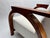 Cream Art Deco Arched Sculptural Wooden Armchair, Italy, 1930s For Sale - Image 8 of 14