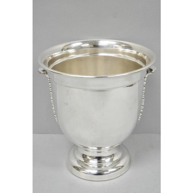 Vintage Sheffield English Regency Silver Plated Champagne Chiller Ice Bucket For Sale - Image 17 of 17