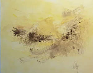 Christian Feltin, Sandstorm, 2021, Acrylic on Canvas, Framed