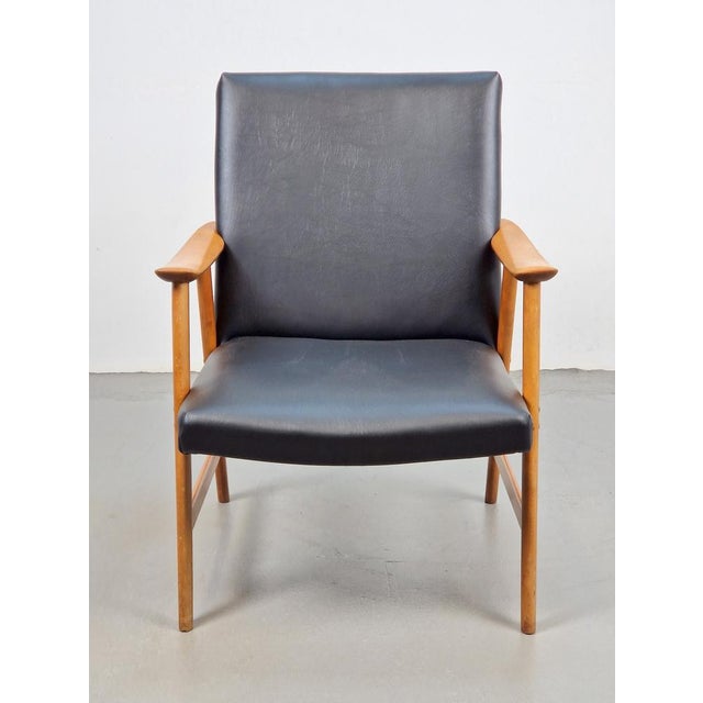 Vintage Beech Armchair from De Ster Gelderland, 1960s For Sale - Image 6 of 11