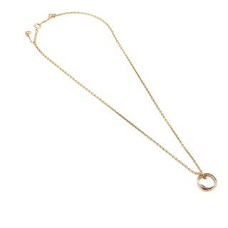 20469 - Cartier Trinity 18k Tri-Color Gold Ring Pendant Necklace For Sale