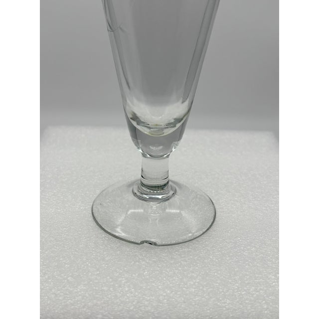 Glass Vintage Princess House Pilsner/Champagne Flute Heritage Pattern Set of 8 Glasses For Sale - Image 7 of 8