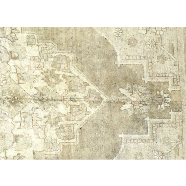 1960s Turkish Oushak Rug. Handwoven with wool on wool foundation in the Oushak region of Western Turkey. The Anatolian...