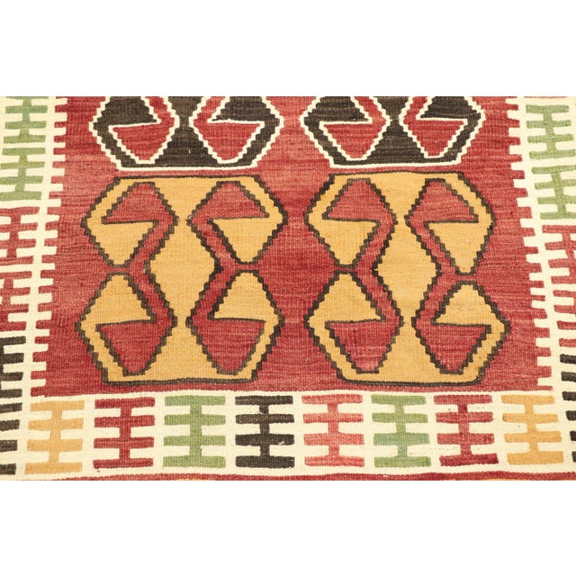 Vintage Persian Shiraz Kilim Rug - 02'10 X 03'11 For Sale - Image 4 of 9