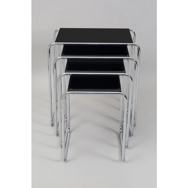 1950s Black Nest Tables from Kovona, 1950s, Set of 4 For Sale - Image 5 of 11